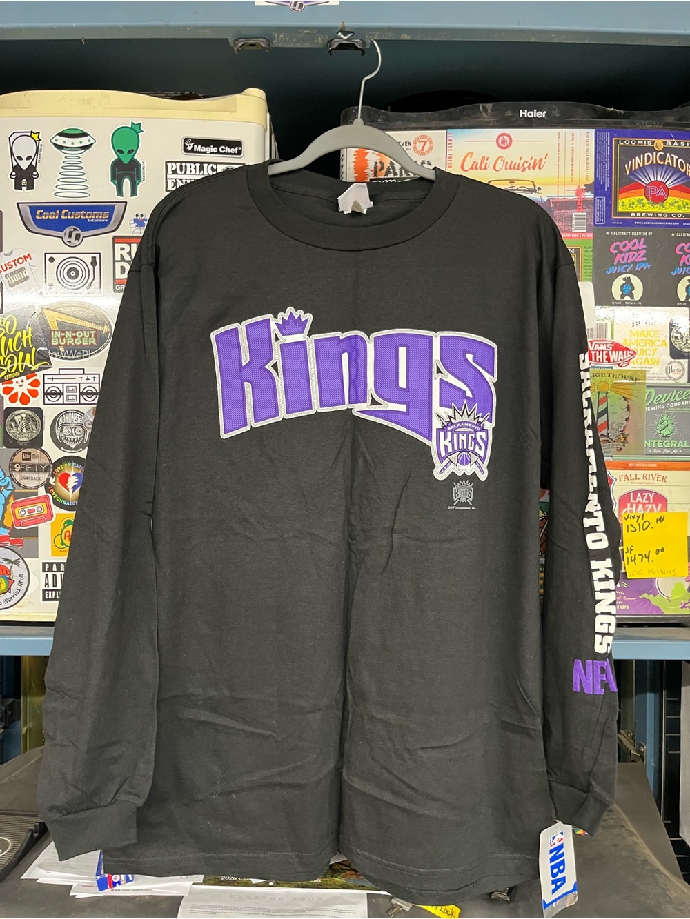 Y2K Sacramento Kings NBA Long Sleeve Shirt, Men’s Size Large